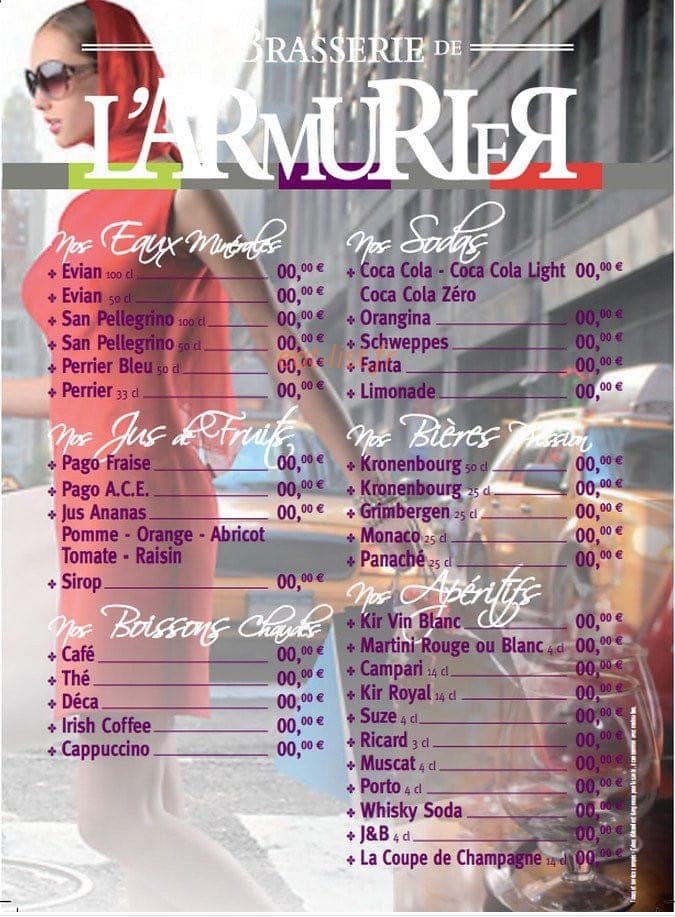 La Brasserie de l'Armurier — carte page 5