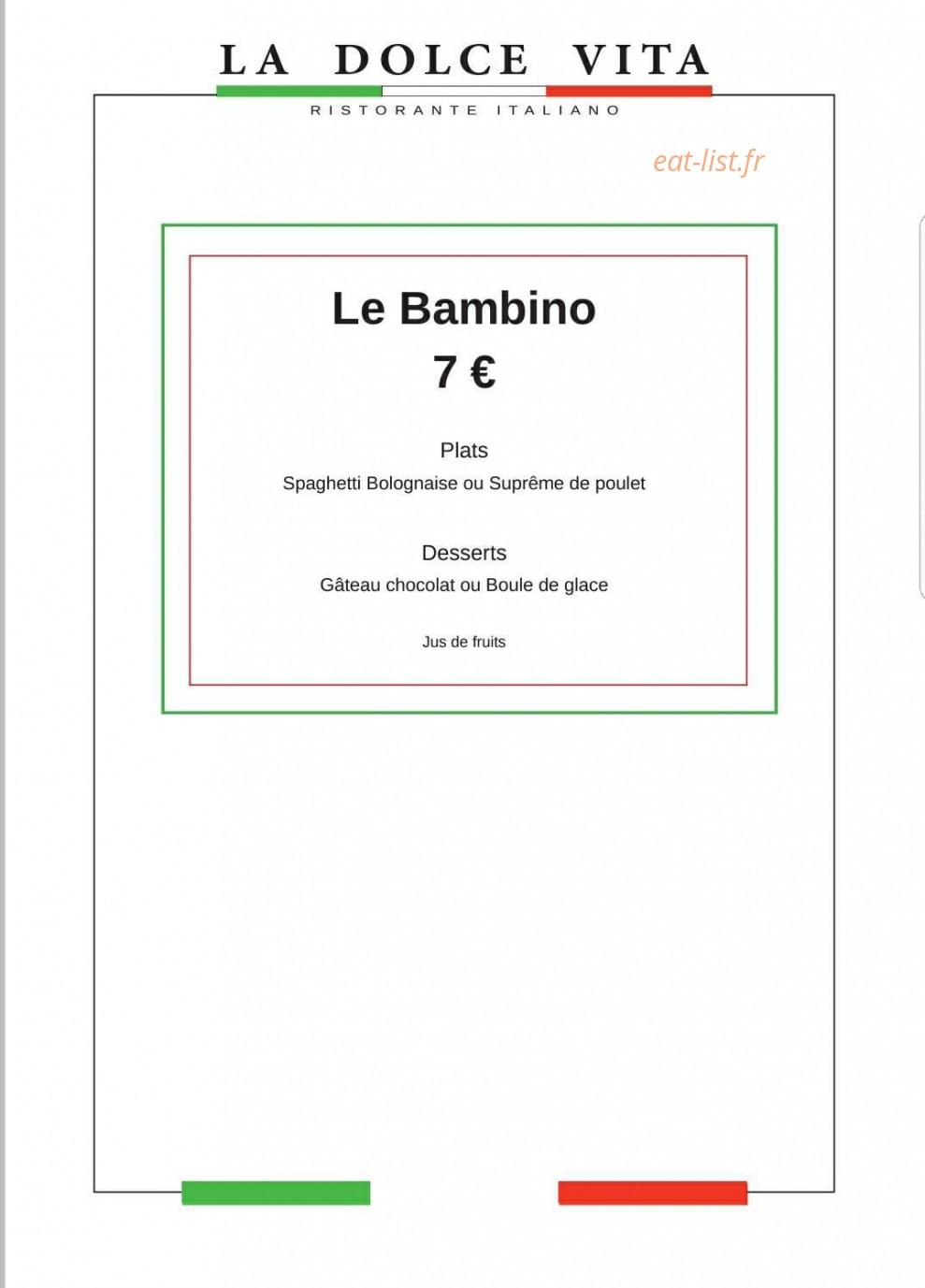 La Dolce Vita — carte page 5