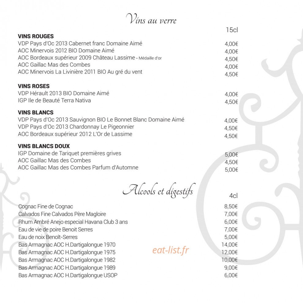 Le Canard sur le Toit — carte page 8