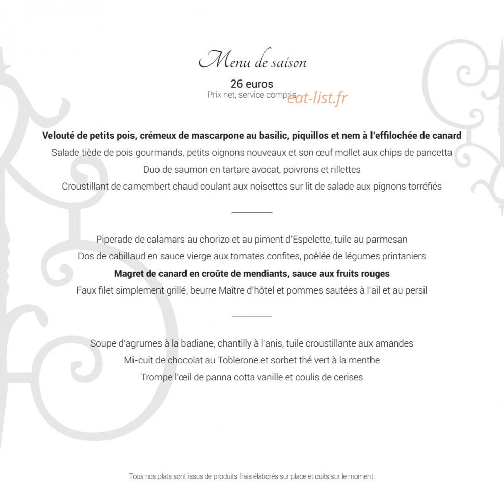 Le Canard sur le Toit — carte page 3