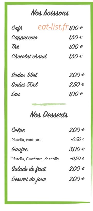 Le Kiosque — carte page 8