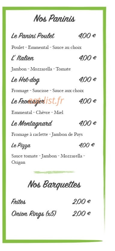 Le Kiosque — carte page 6