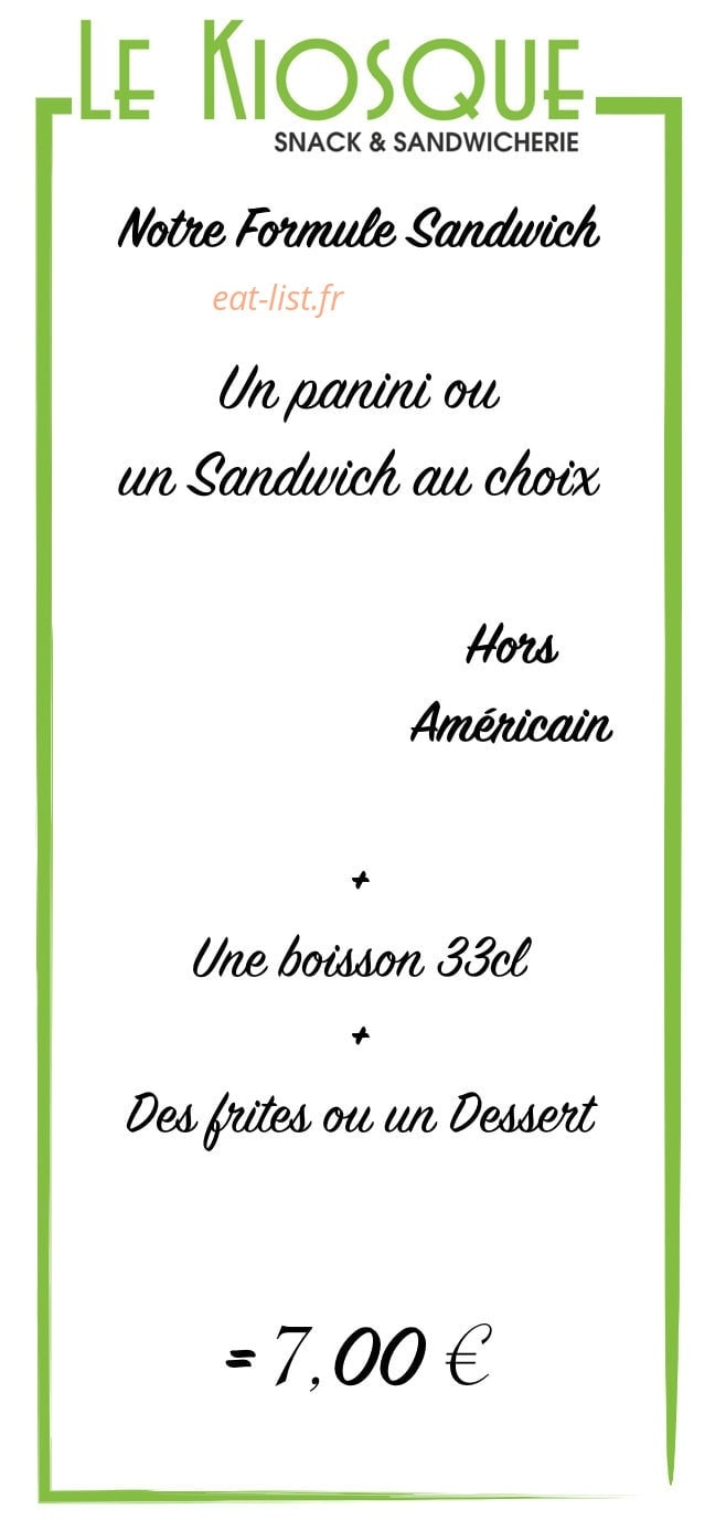 Le Kiosque — carte page 2