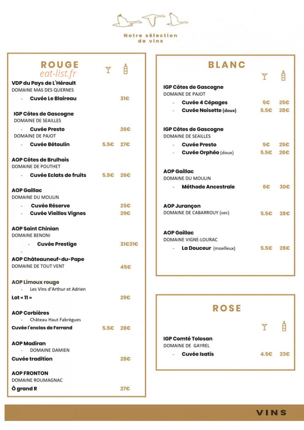 Les Oies Sauvages — carte page 4