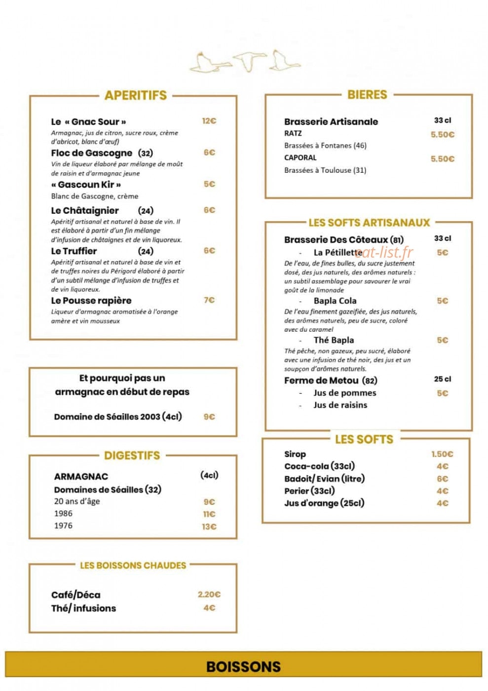 Les Oies Sauvages — carte page 3