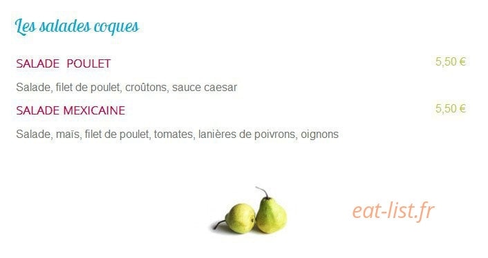 Menthe à l'Eau — carte page 11