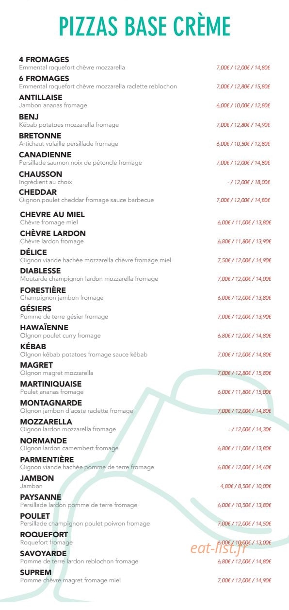 Pizza Robert — carte page 3