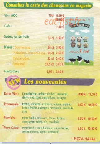 Pizza Sud — carte page 5