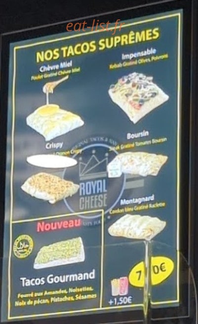 Royal Cheese — carte page 3