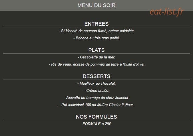 Sadourny Café — carte page 2