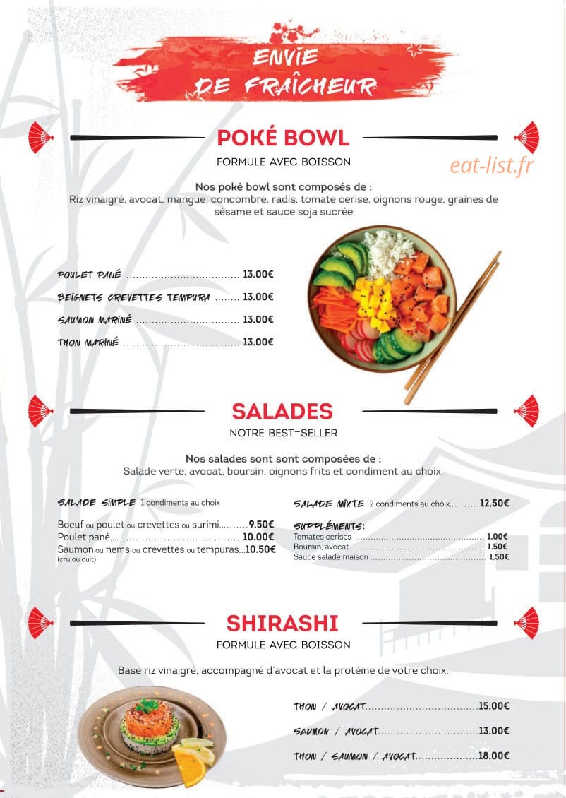 Sushi Avenue — carte page 3
