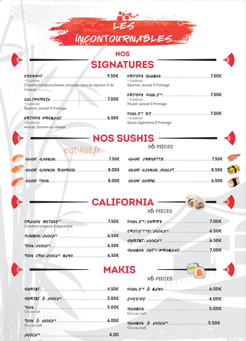 Sushi Avenue — carte page 5