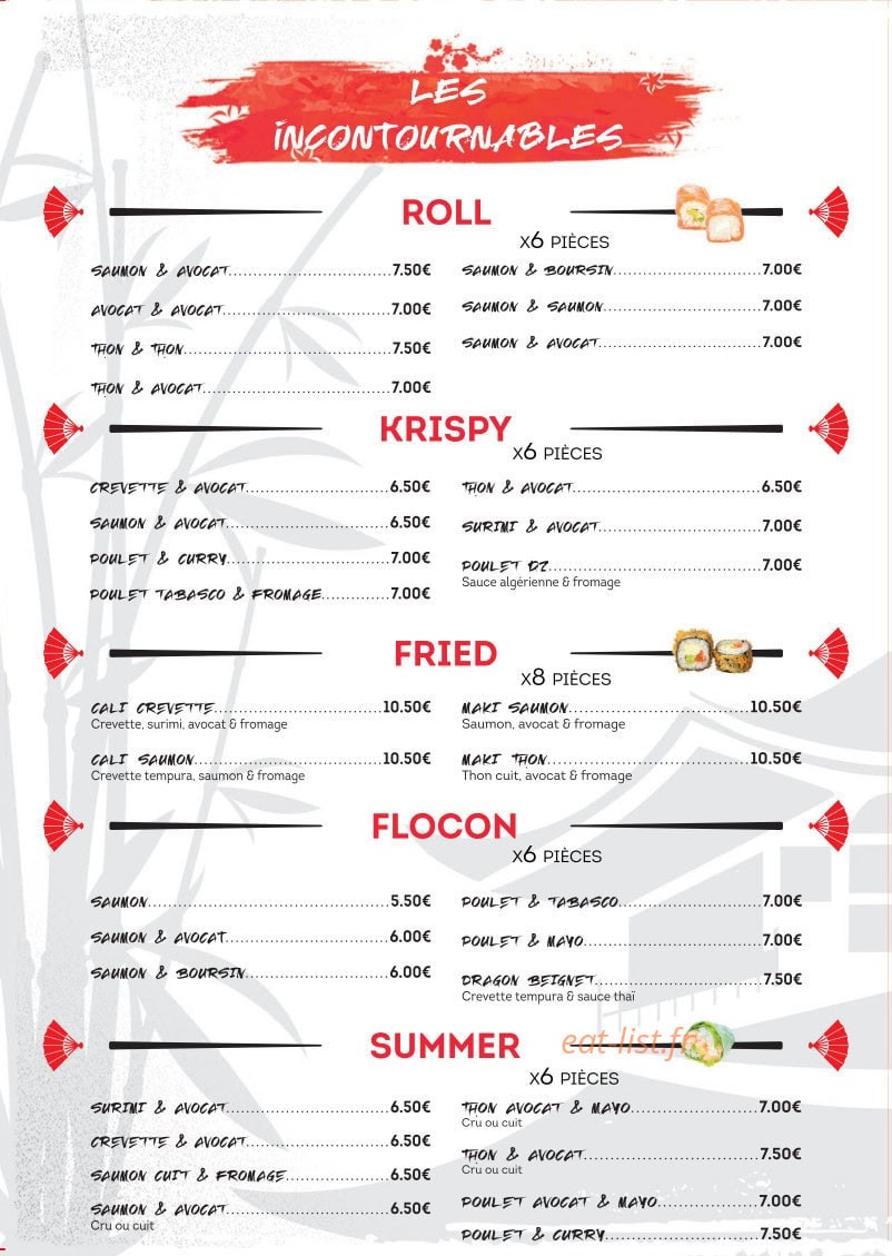 Sushi Avenue — carte page 6