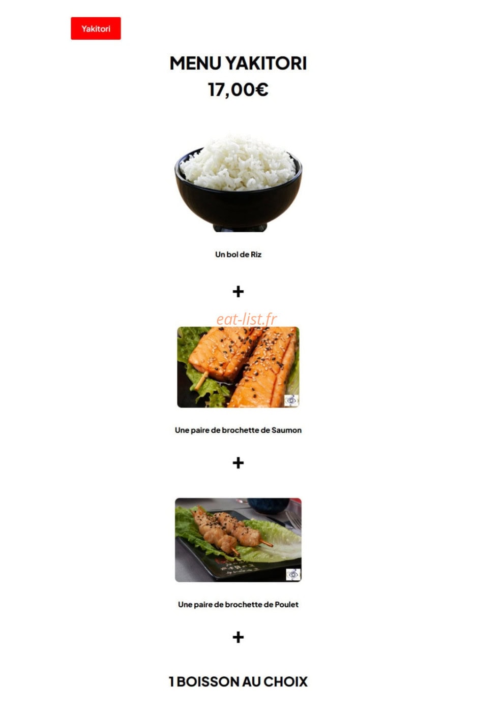 Sushis wok 31 — carte page 8