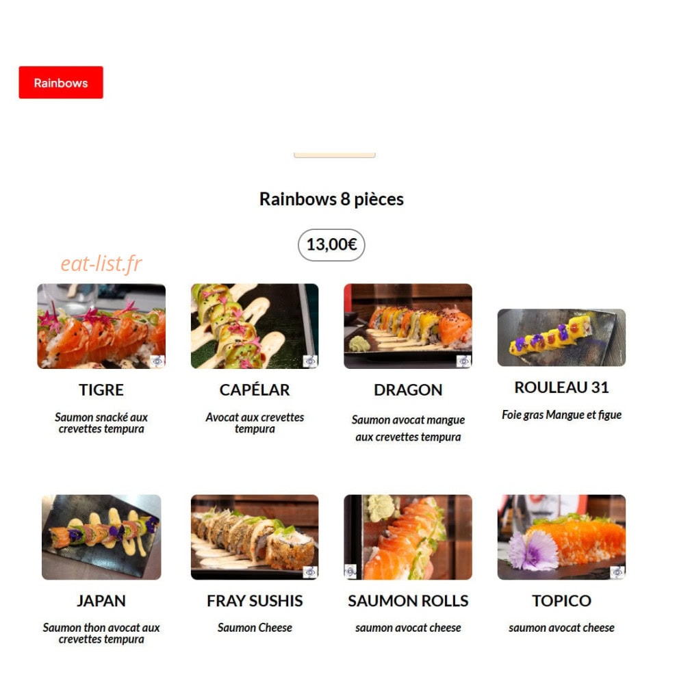 Sushis wok 31 — carte page 7