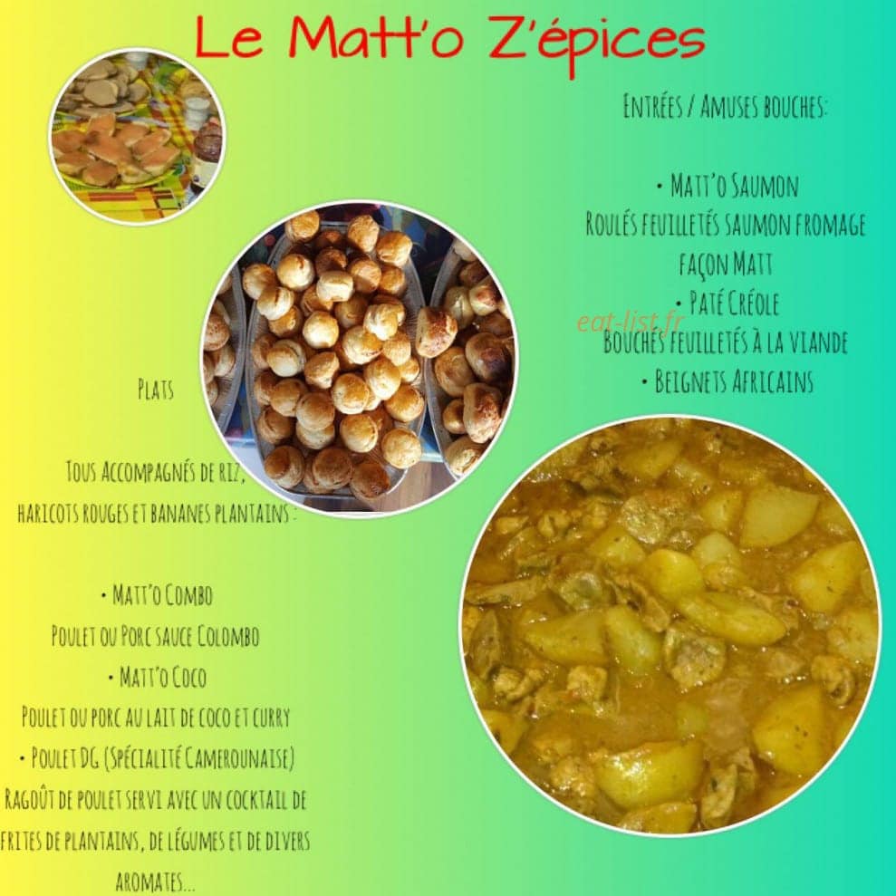 Le Matt'o Z'épices — carte page 4