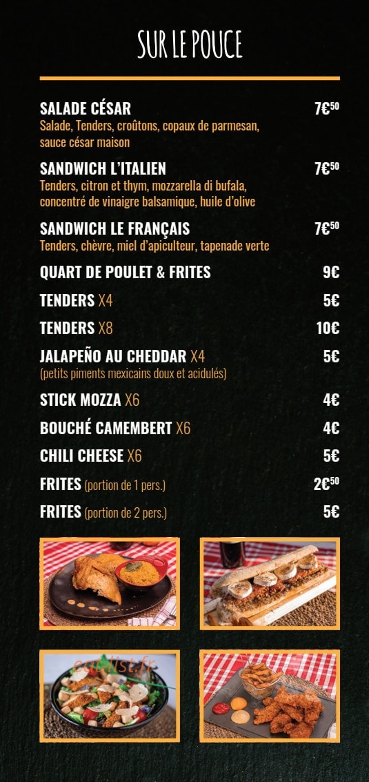 Mon Pouletou — carte page 2