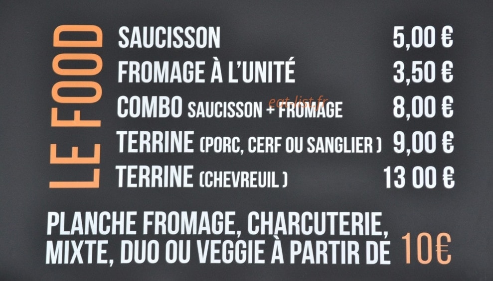 Au Fût et à mesure — carte page 1