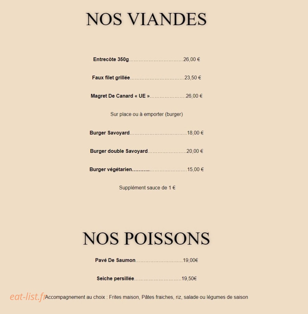 Café des Lys — carte page 4