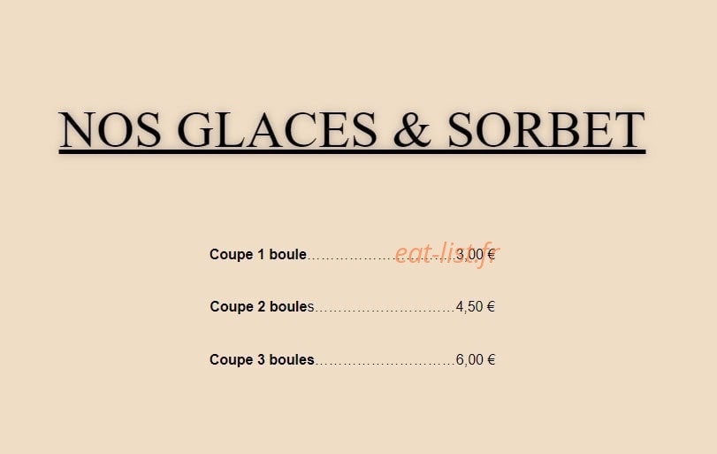 Café des Lys — carte page 8