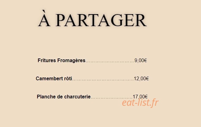 Café des Lys — carte page 2