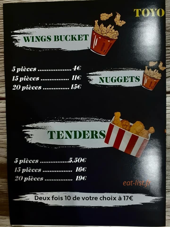 Chez toyo — carte page 1