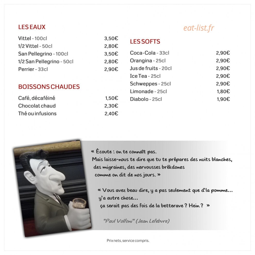 Hostellerie du Parc — carte page 8