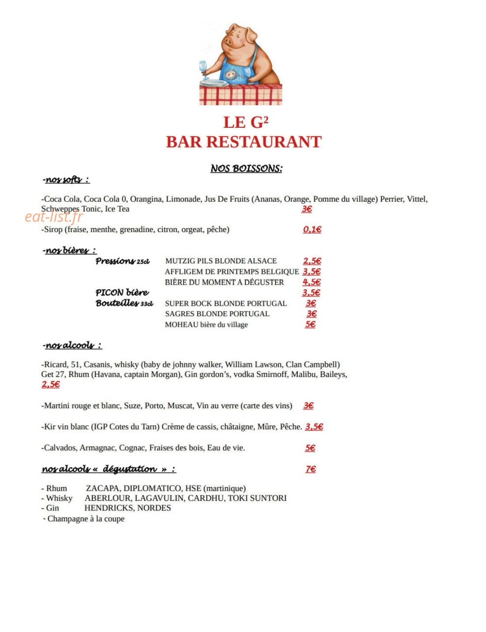 Le G² — carte page 3