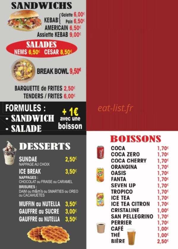 Le Break — carte page 2
