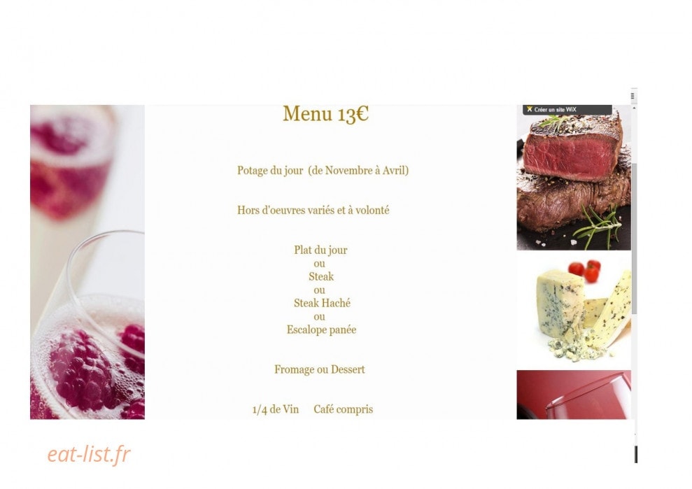 Le ribar à Saint Gaudens - menu et photos