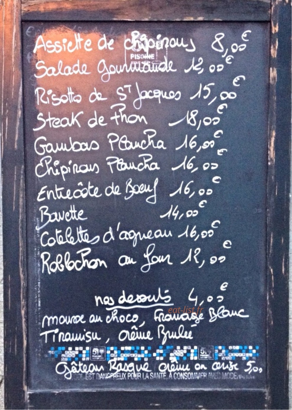 Makila Cafe — carte page 1