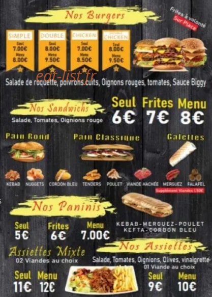 Tacos Gratiné — carte page 3