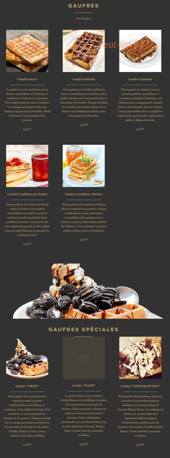 The French Burger — carte page 6
