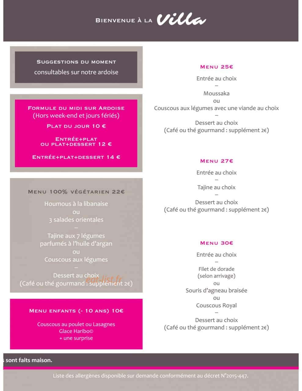 La Villa Méditerranéenne — carte page 3