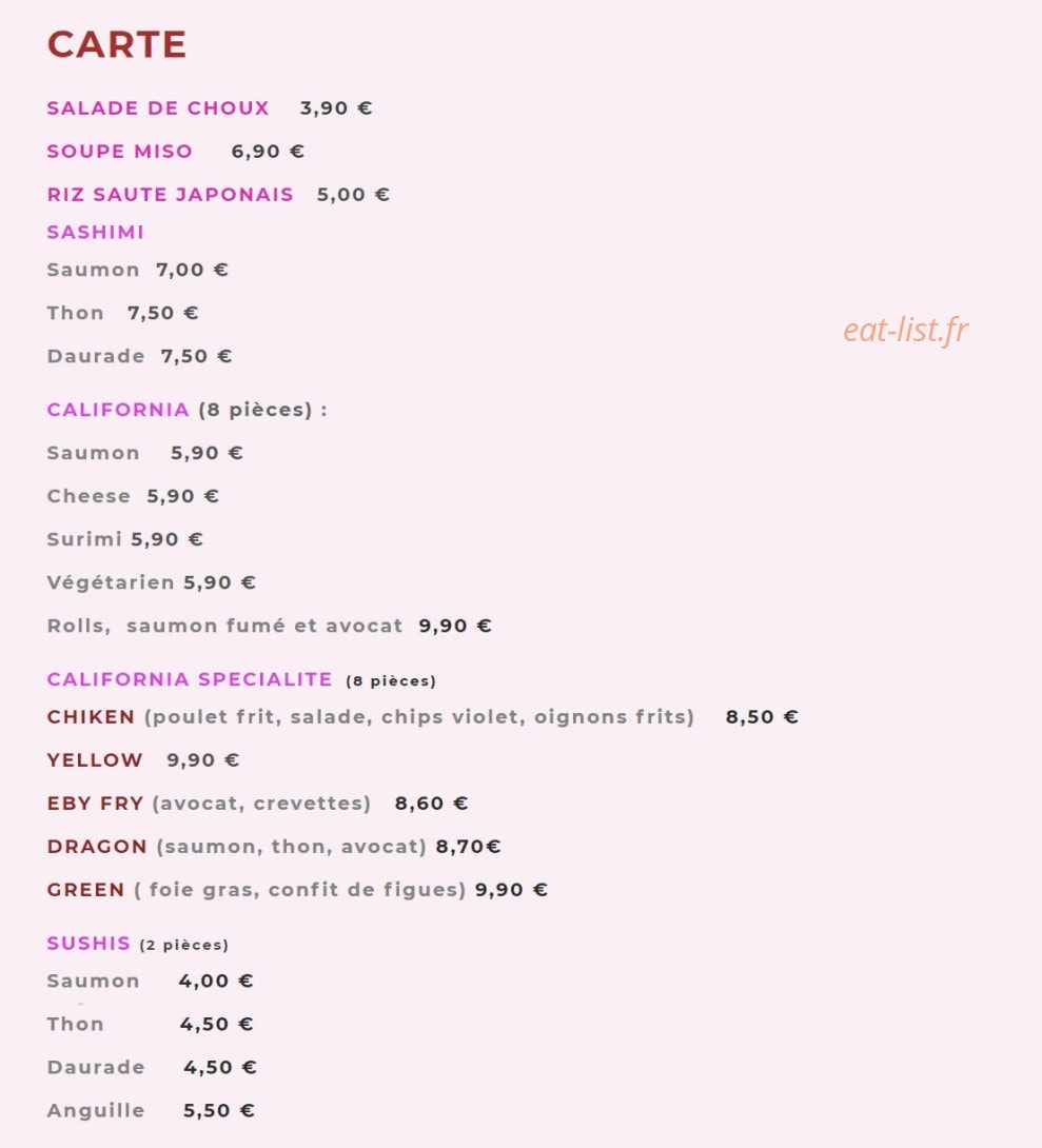 Bonheur d'Asie — carte page 8