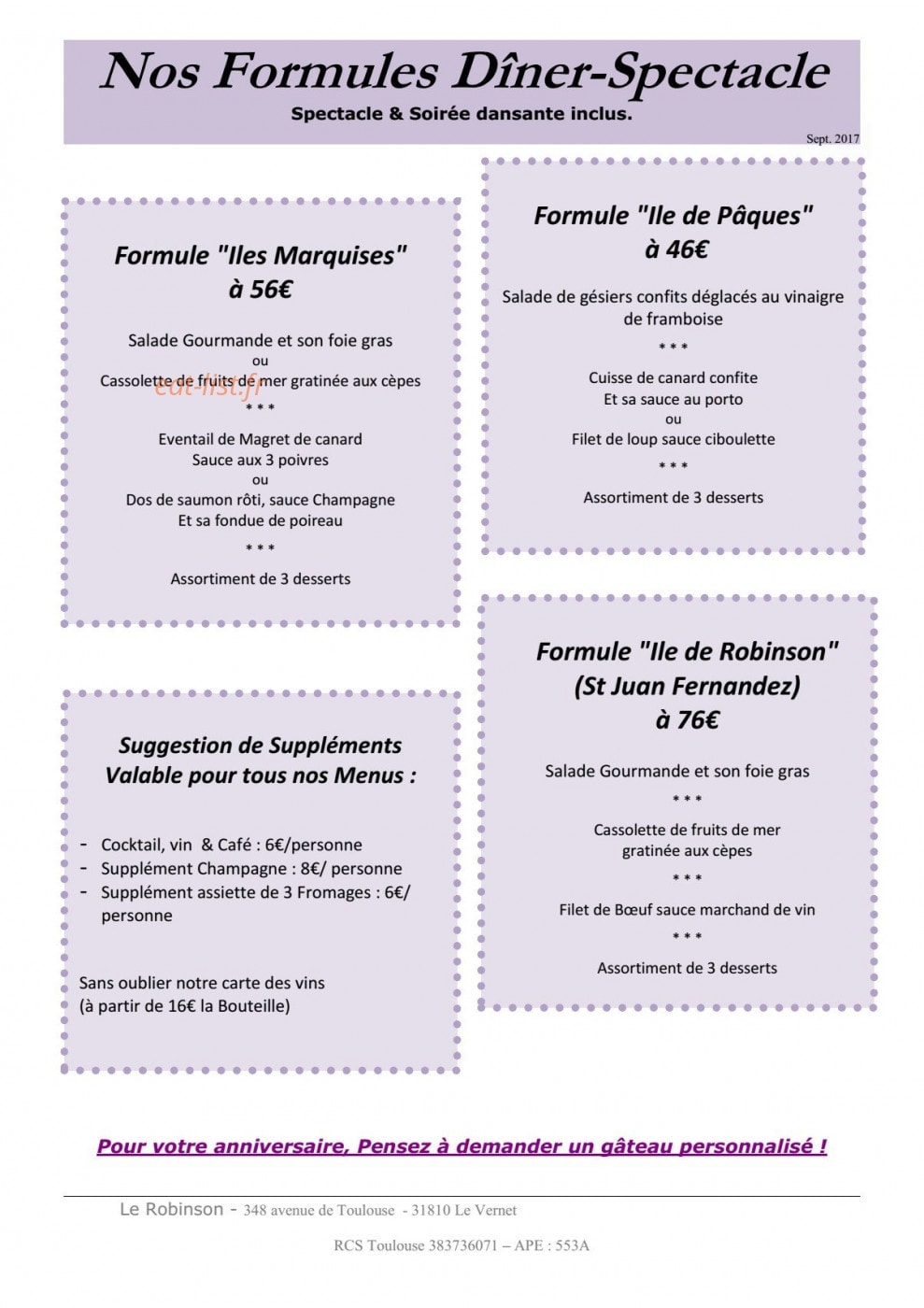 Le Robinson — carte page 2