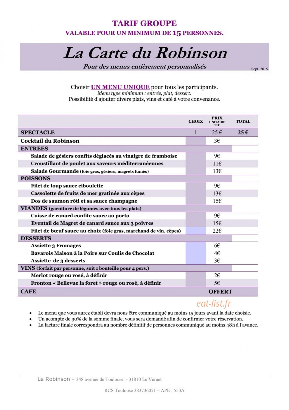 Le Robinson — carte page 3