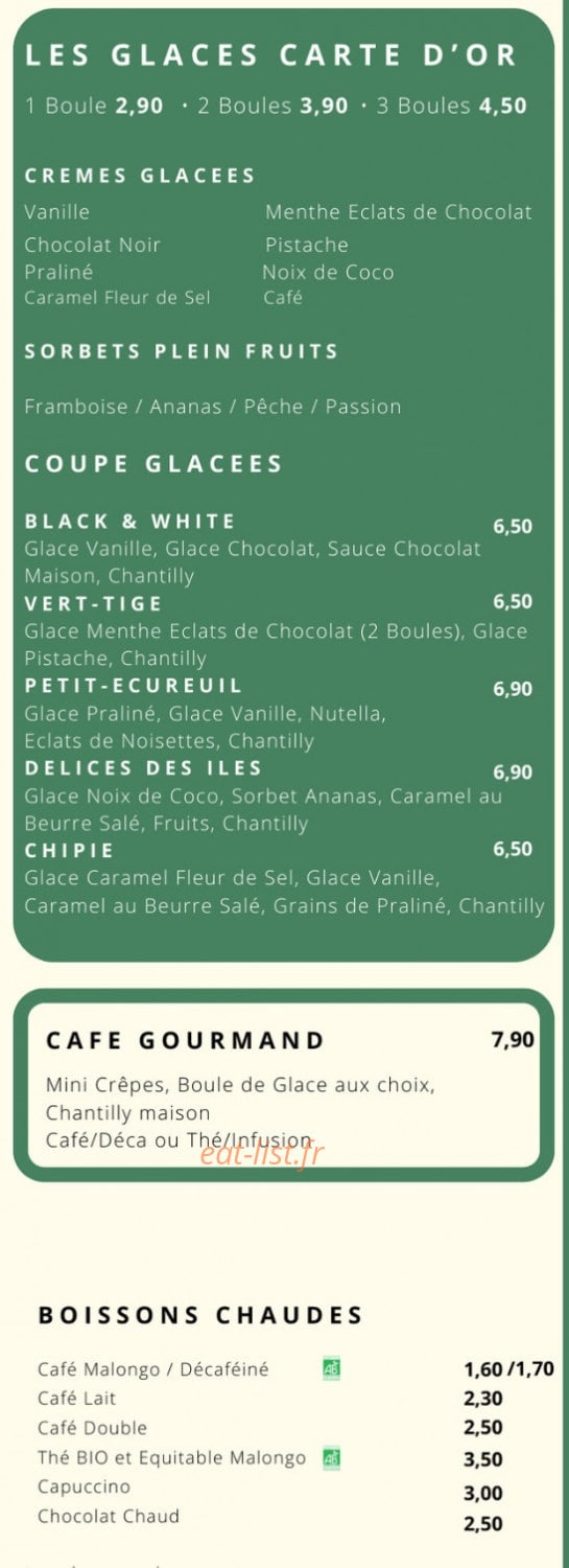 La Crêpitante — carte page 3