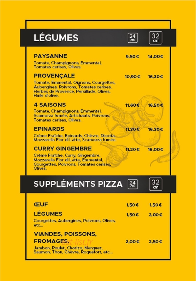Carrément Pizza — carte page 5