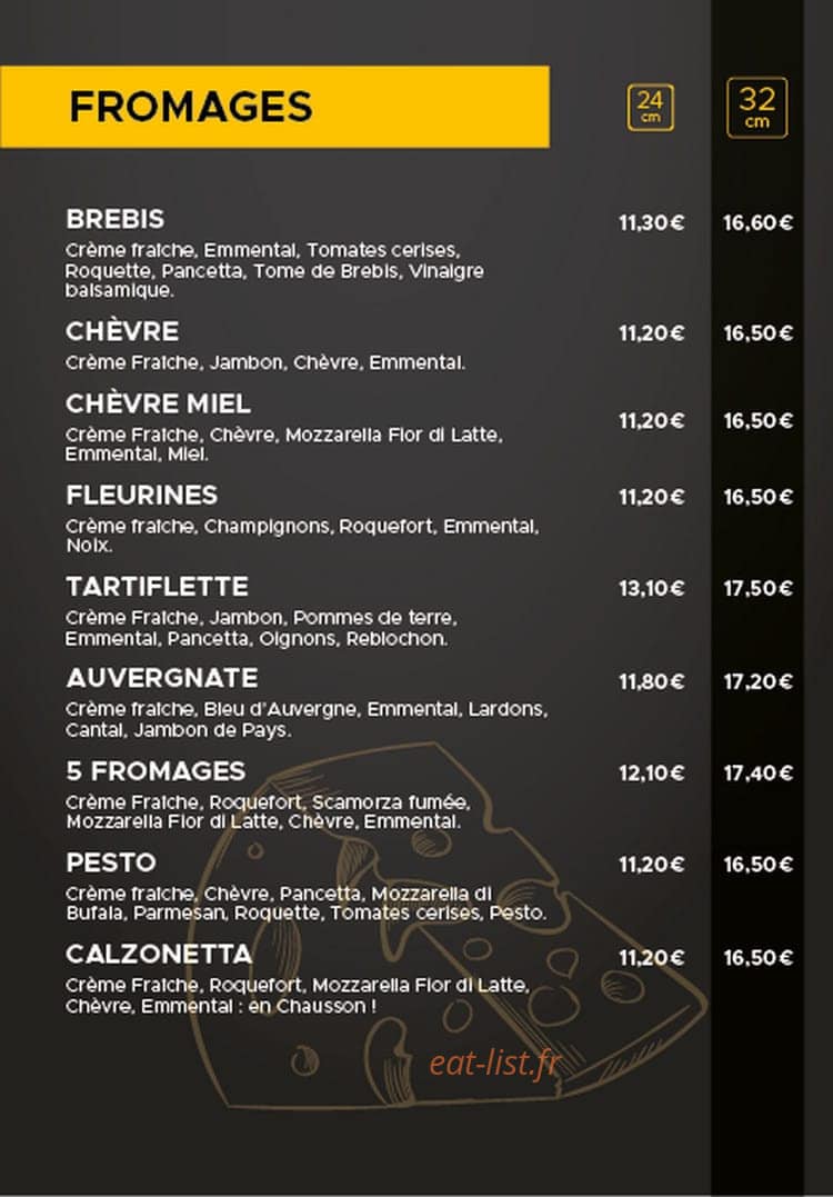 Carrément Pizza — carte page 3