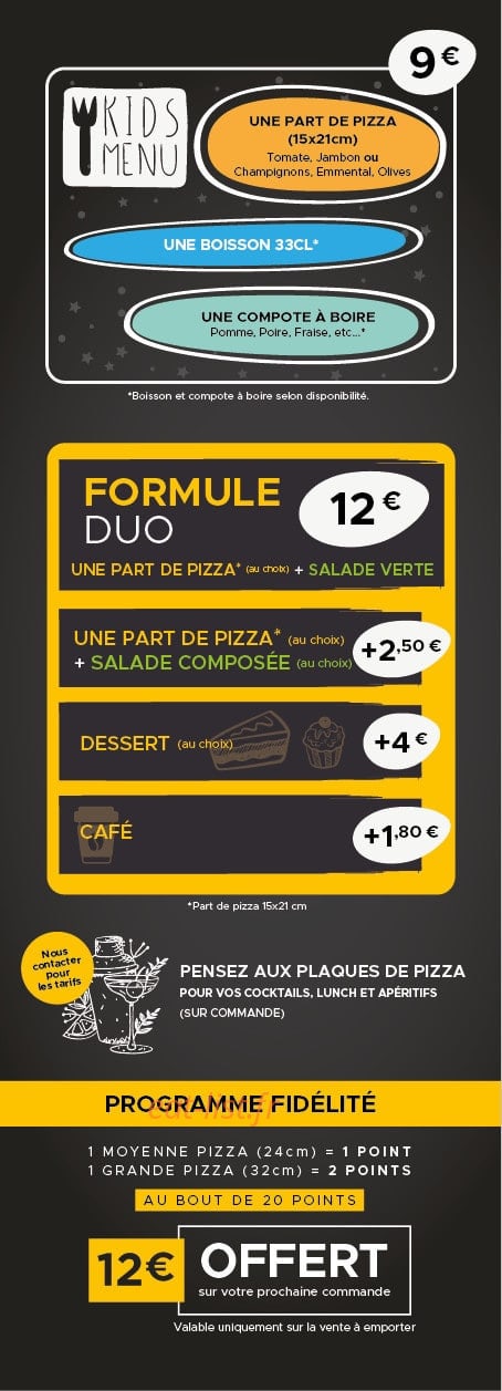 Carrément Pizza — carte page 7
