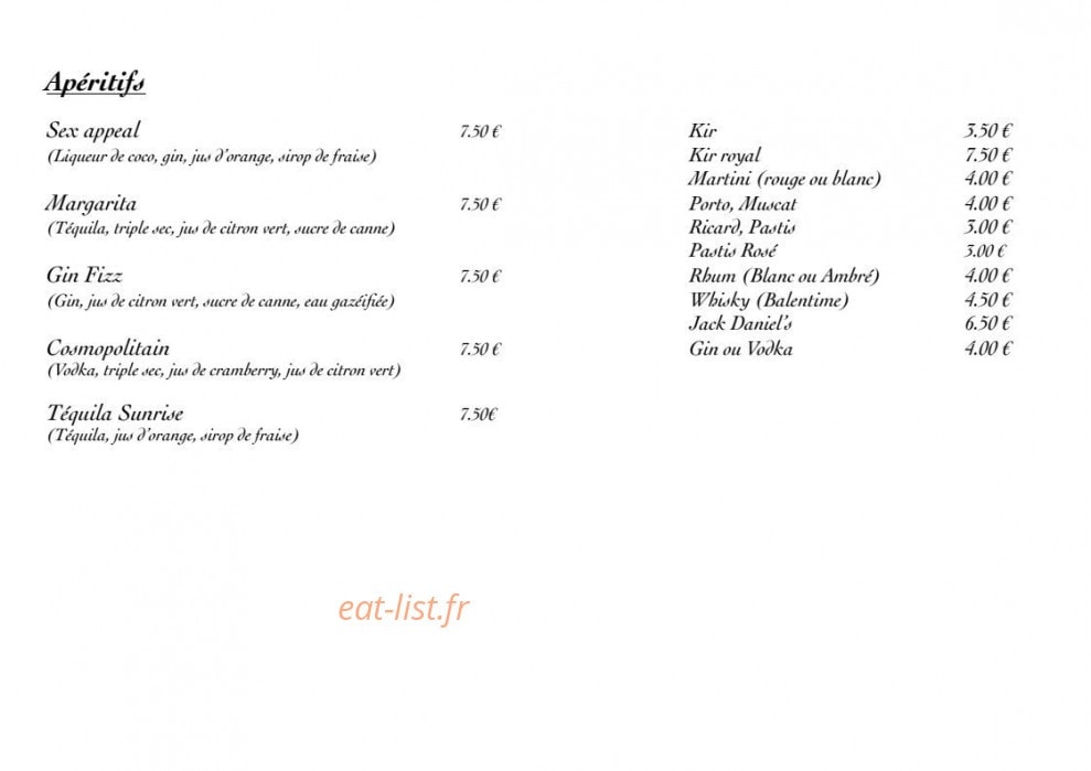 El Mango Café — carte page 8