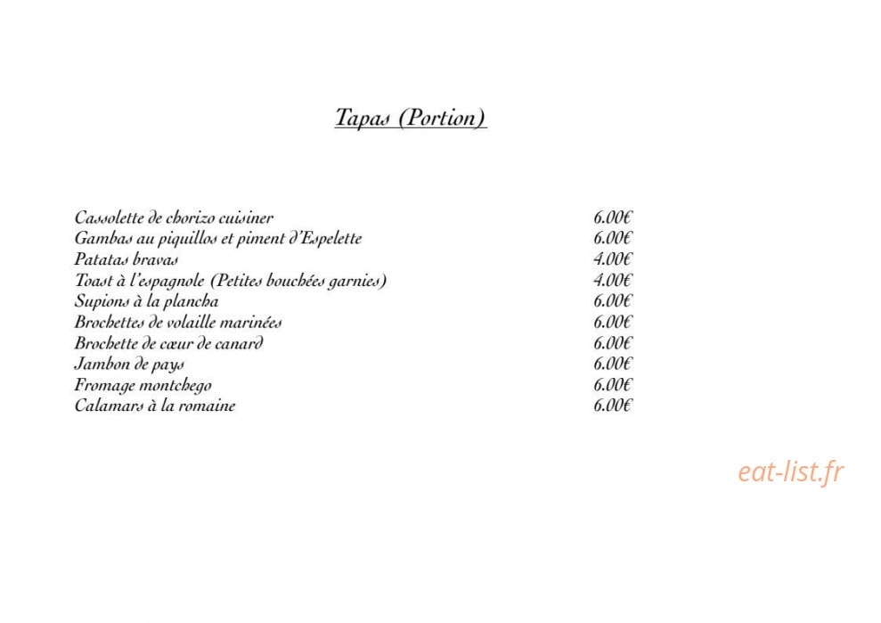 El Mango Café — carte page 2