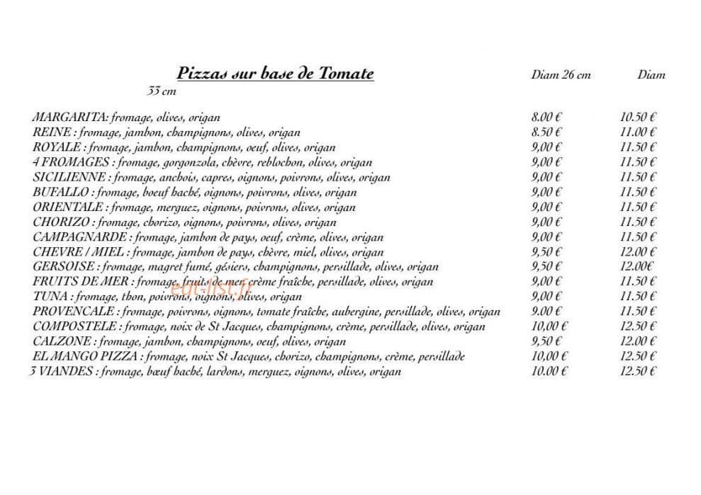 El Mango Café — carte page 5
