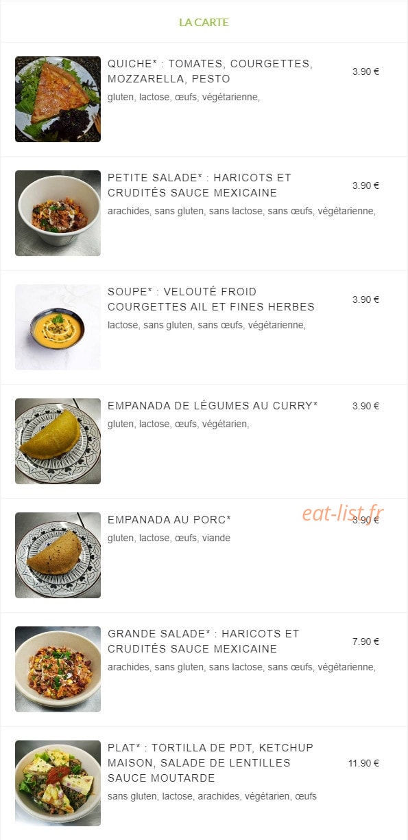 Ma Pause Bio — carte page 2