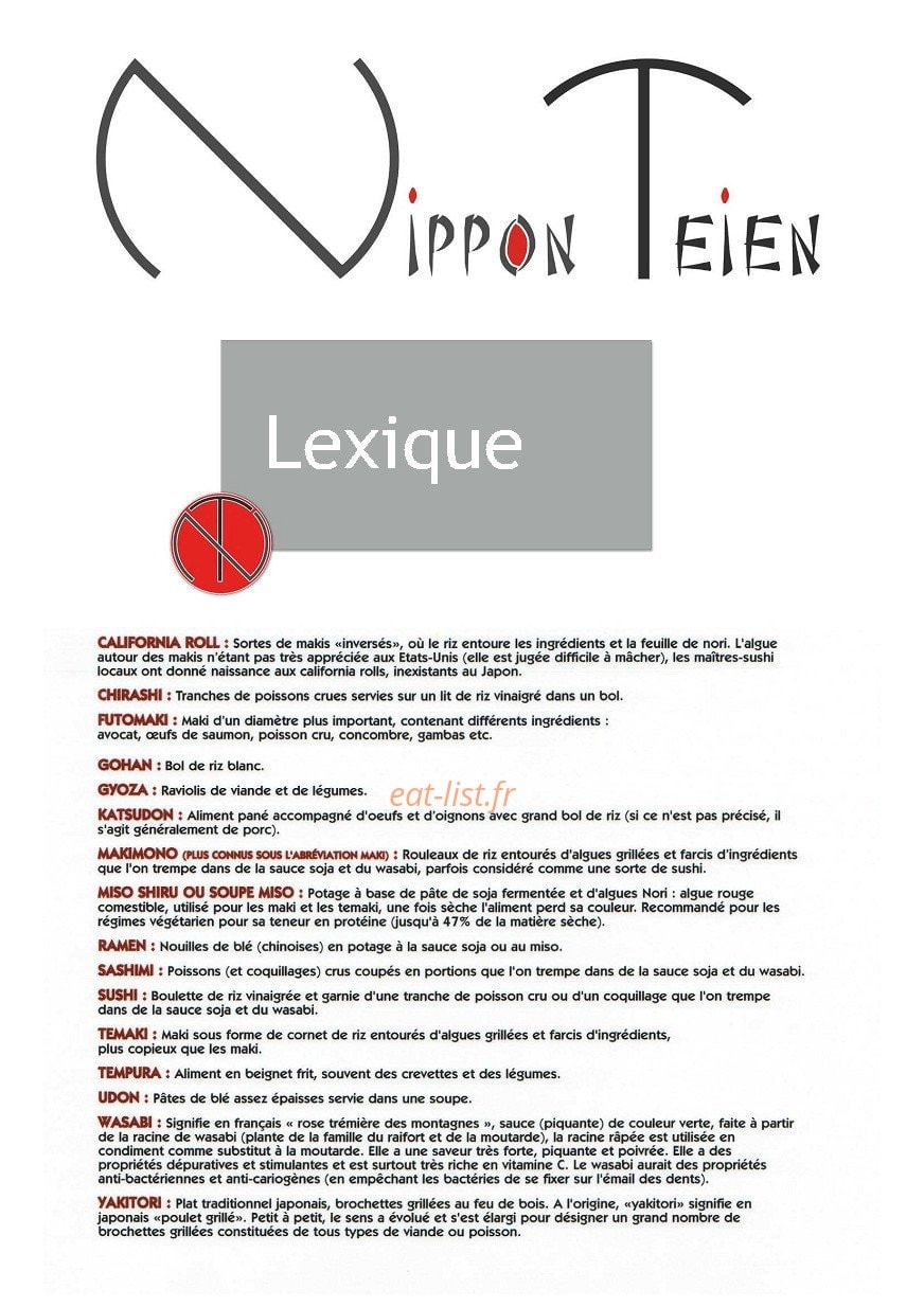 Nippon Teien — carte page 10