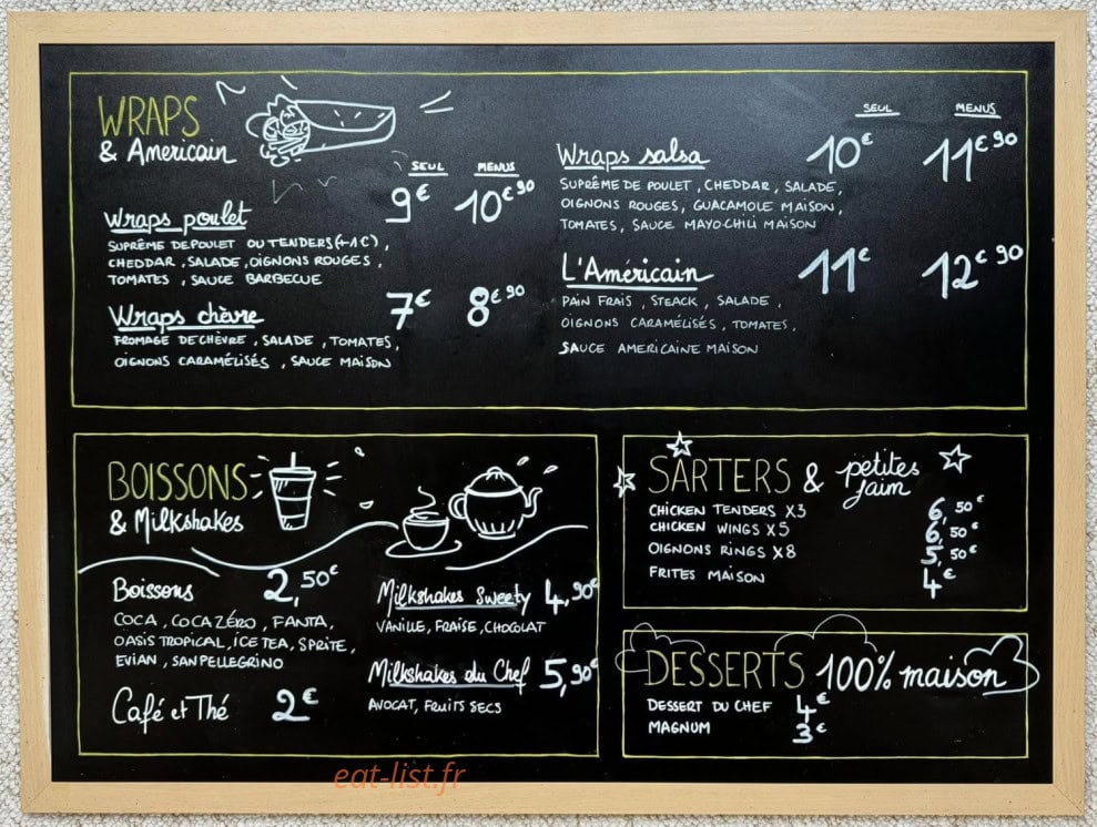 O'comptoir du burger — carte page 2