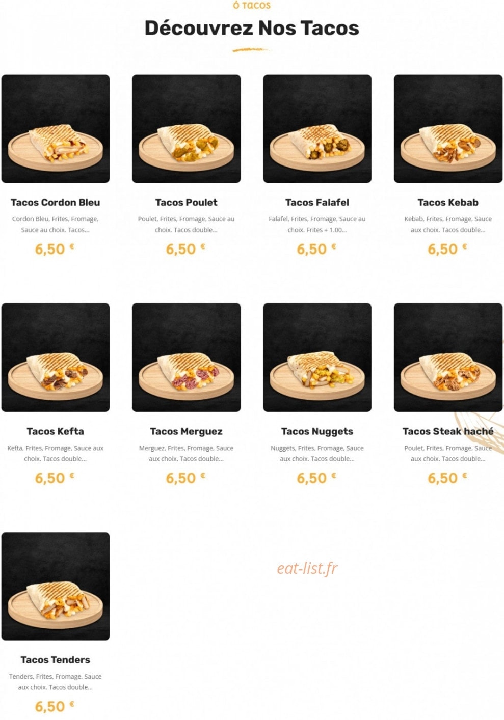 Ó Gyros — carte page 3