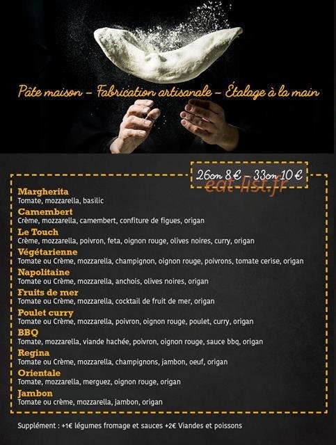 Pizza du Touch — carte page 2