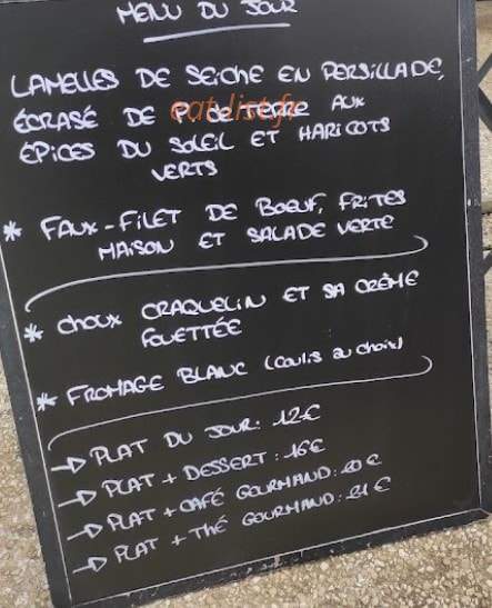 Sadourny Café — carte page 1